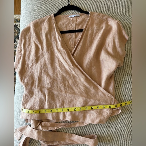 Linenfox Bonni Linen Top in Peach - Picture 6 of 7